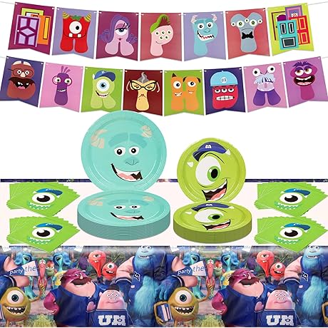 Monster Inc. Birthday Party Decoration Set