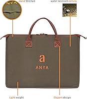 Vista 3 de ANYA Art portfolio bag, artist carrying case, storage bag for artwork, posters with zipper and handles, light weight art bag for professionals