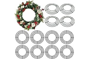 12-Pack Metal Wreath Frames: Your DIY Wreath-Making Essential