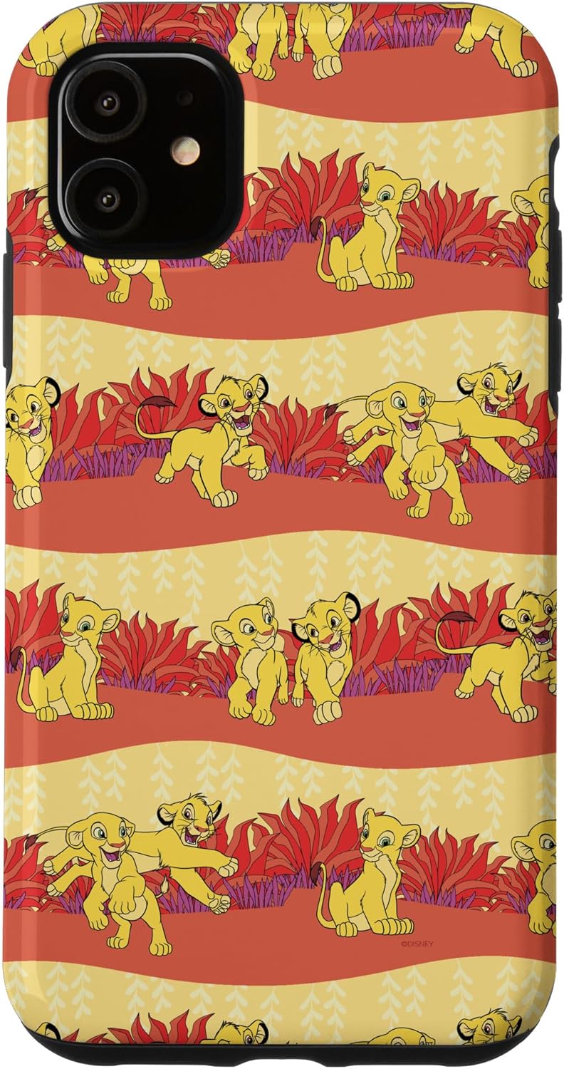 iPhone 14 Plus Disney The Lion King 30th Anniversary Simba & Nala Pattern Case