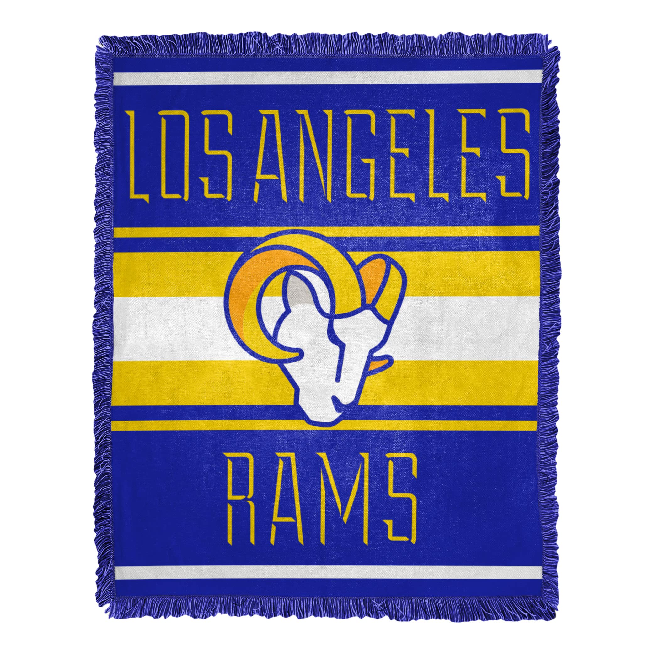 Northwest NFL Los Angeles Rams Nose Tackle Woven Jacquard Throw 46