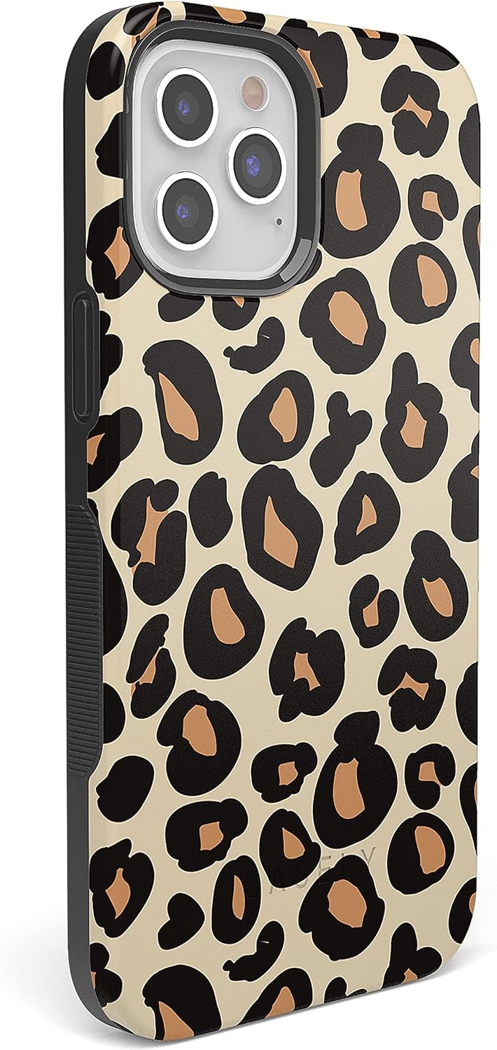 Casely iPhone 12/12 Pro Case | Into the Wild | Leopard Print | Bold Protective Design | Compatible with MagSafe