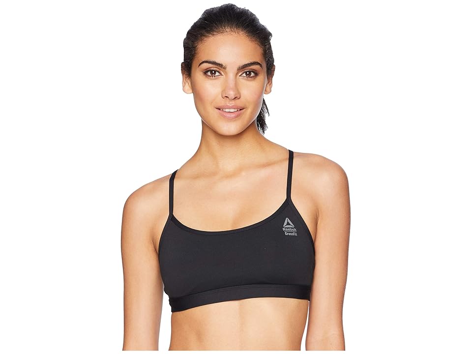 

Reebok CrossFit Front Rack Bra (Black/Black) Women's Bra