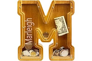 Engraved Pig Money Bank
Personalized Wooden Letter Money Box