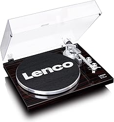 Lenco LBT-188 Turntable in Walnut | Record Player with Bl…