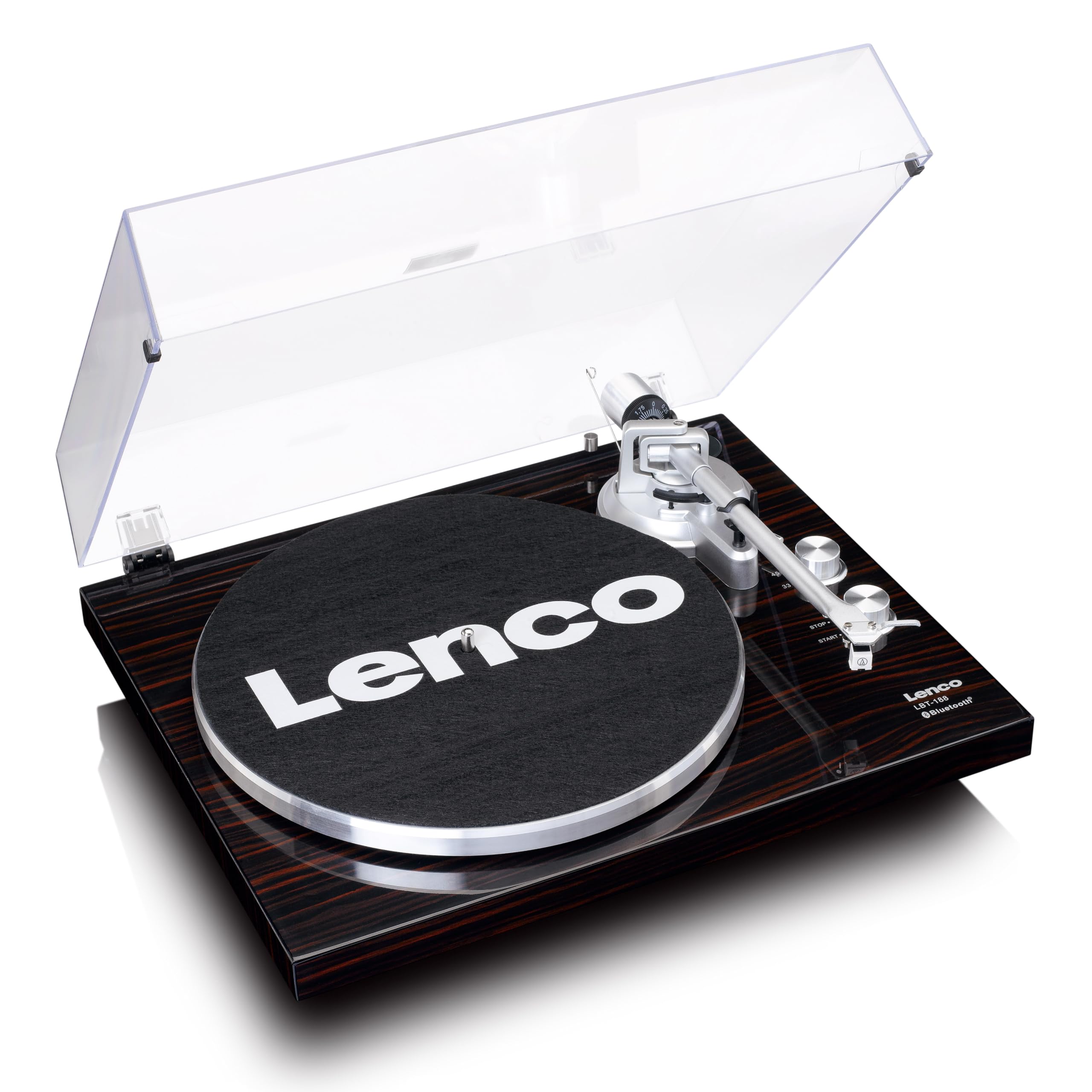 Lenco LBT-188WA - Vinyl Plattenspieler mit Bluetooth Ausgang