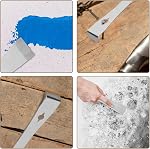 Stainless Steel Pry Bar Scraper Kit, 4-Piece Set, Beekeeping and Woodworking Multi-Tool,Wall Protection Trimming and Pulling Tool, Portable Trimming and Pulling Tool for Kitchen Renovation, Scraping