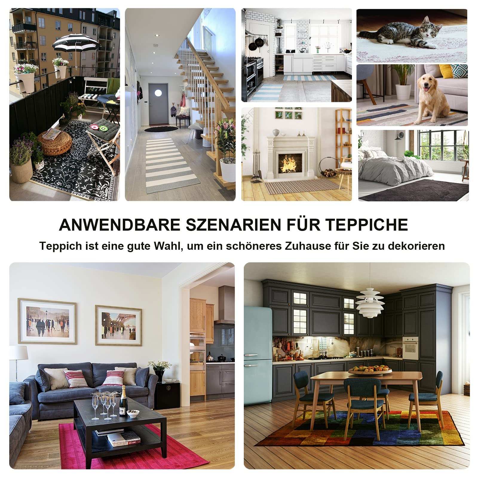 Teppich Läufer Flur Küche rutschfest Waschbar Grau Schmutzfangläufer Feder-Muster Teppichläufer Meterware,Küchenteppich Kurzflor Kücheläufer Polyester Anpassbar,Grau,60x250cm