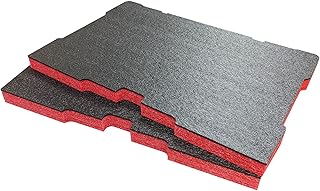 Shadow Foam Packout Small Box Inserts – Fits The Milwaukee Small Box - Cut and Peel Foam for Milwaukee Packout System | Power Tool Storage & Toolbox Organiser (Red, 30mm)