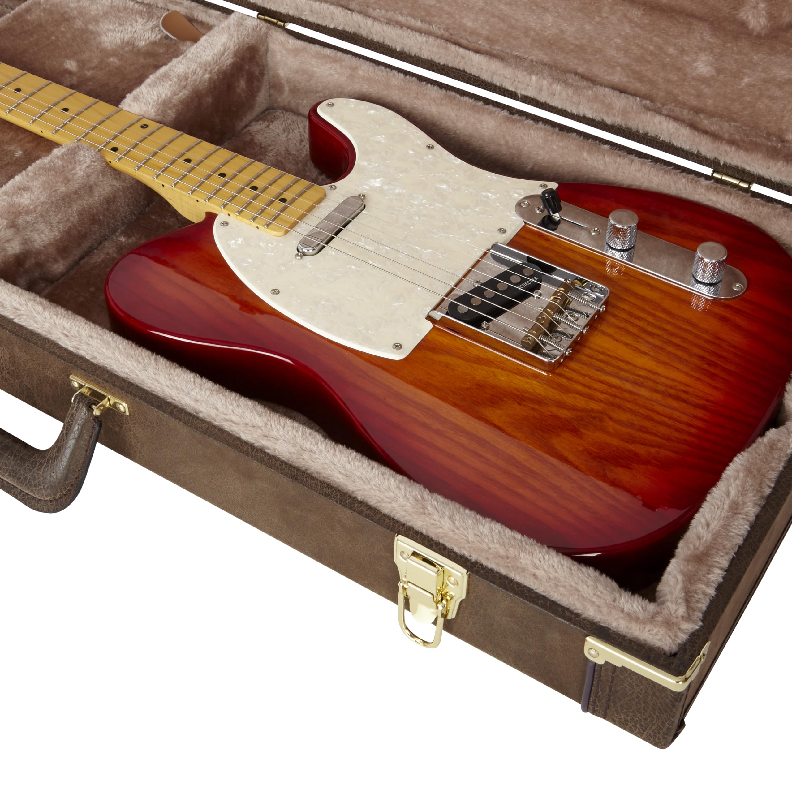 Gator Cases Deluxe walizka na gitarę standardową elektryczną w stylu vintage, brązowa (GW-ELECT-VIN)