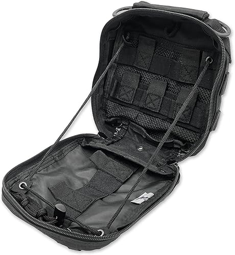 Miniatura 4 de Lightning X Products bolsa de kit de emergencia, ideal para médicos tácticos, militares, entusiastas del aire libre (8 x 6.5 x 3 pulgadas, negro o