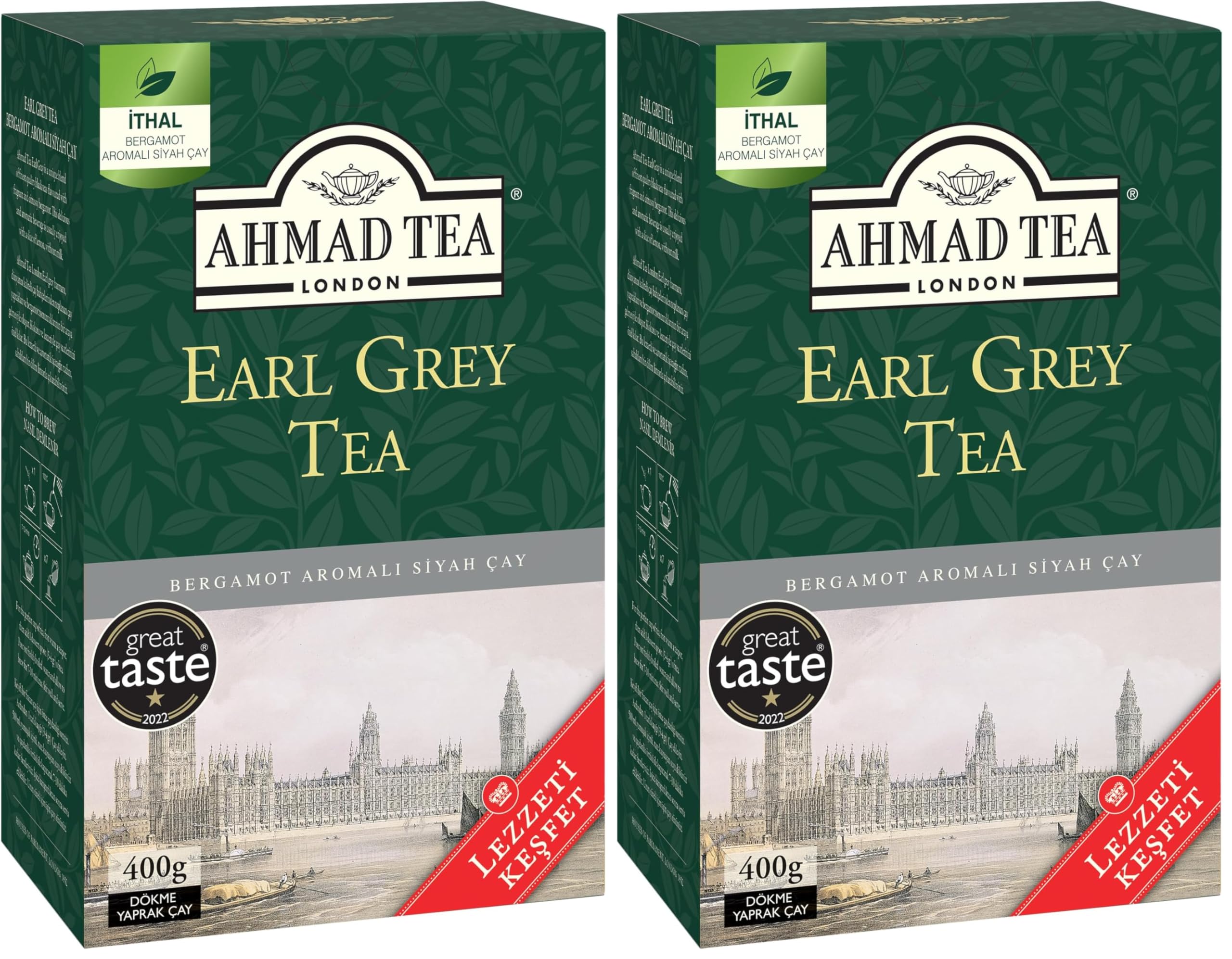 AHMAD TEA Earl Grey 400 Gram Dökme Çay (2 paketi)
