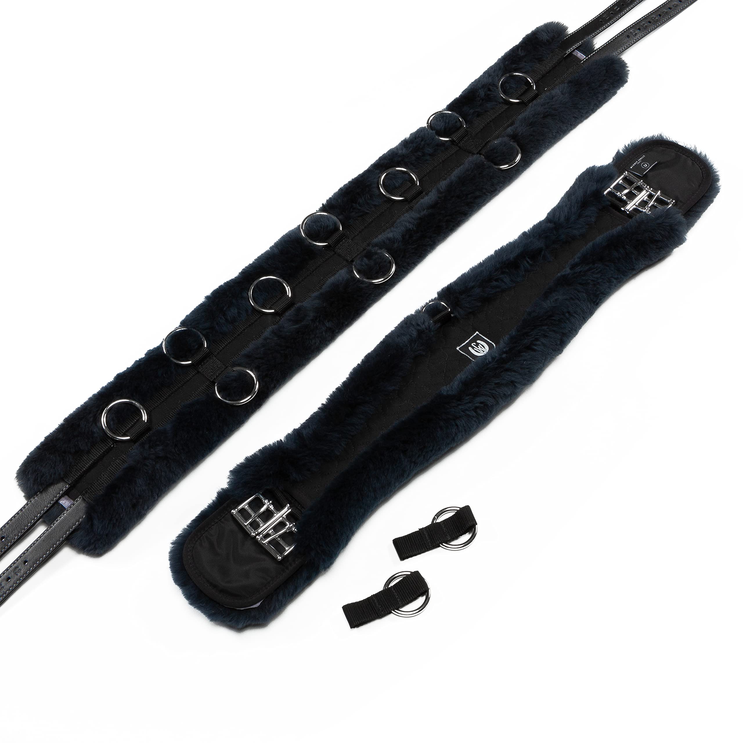 Pelo de Cordero cincha de Pony, Negro antracita