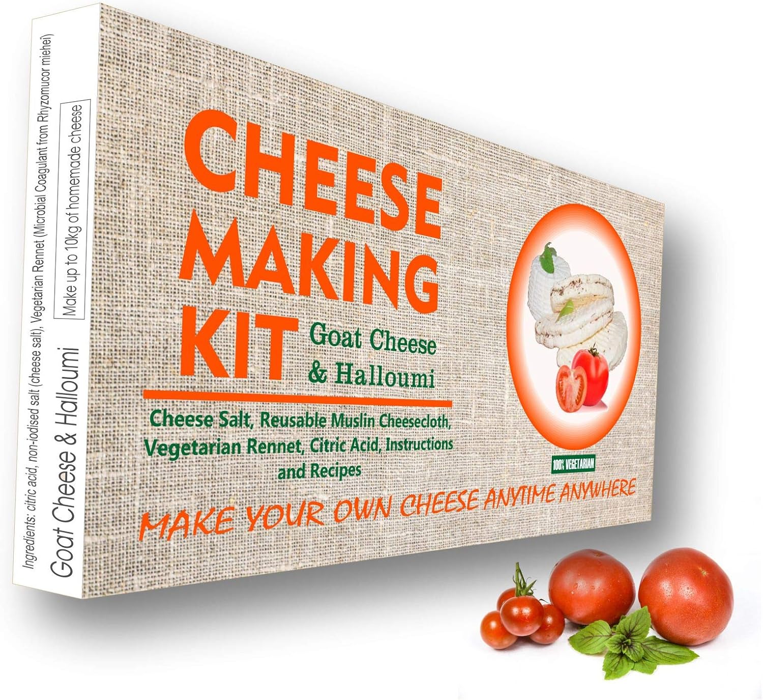 MOZZARELLA & RICOTTA 4 Cheeses Making Kit Goat Cheese