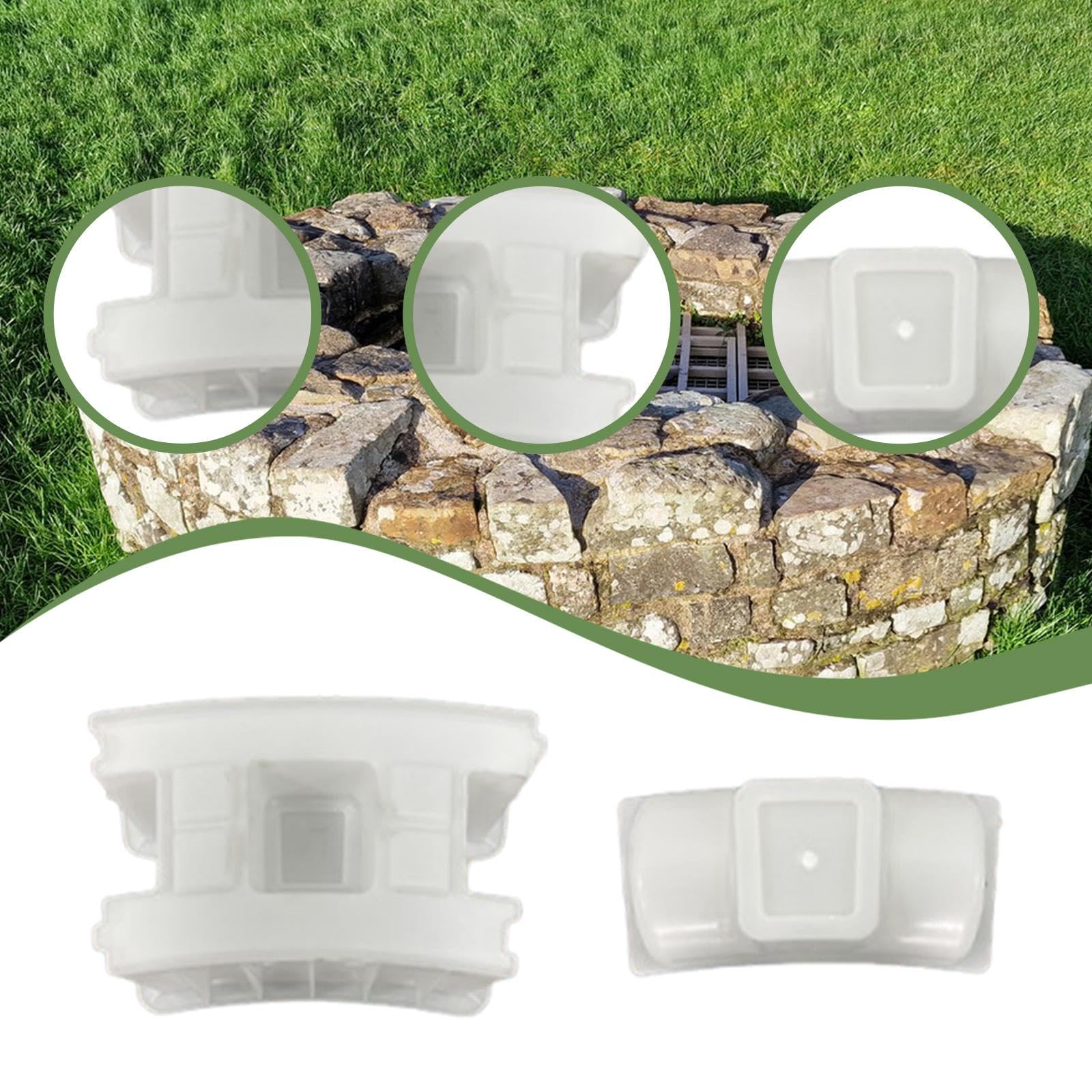 Qianly Constructor de Pozos de Hormigón para Modelos, Fácil de Usar, Reutilizable, Modelo para Exteriores, Bloques de Hormigón Decorativos, Ladrillos, Bricol, 70cm