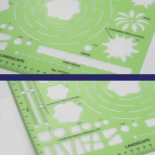 Miniatura 4 de Pacific Arc Guía de plantillas de paisaje, con árboles, arbustos, setos, cercas, paseos de losas y terrazas