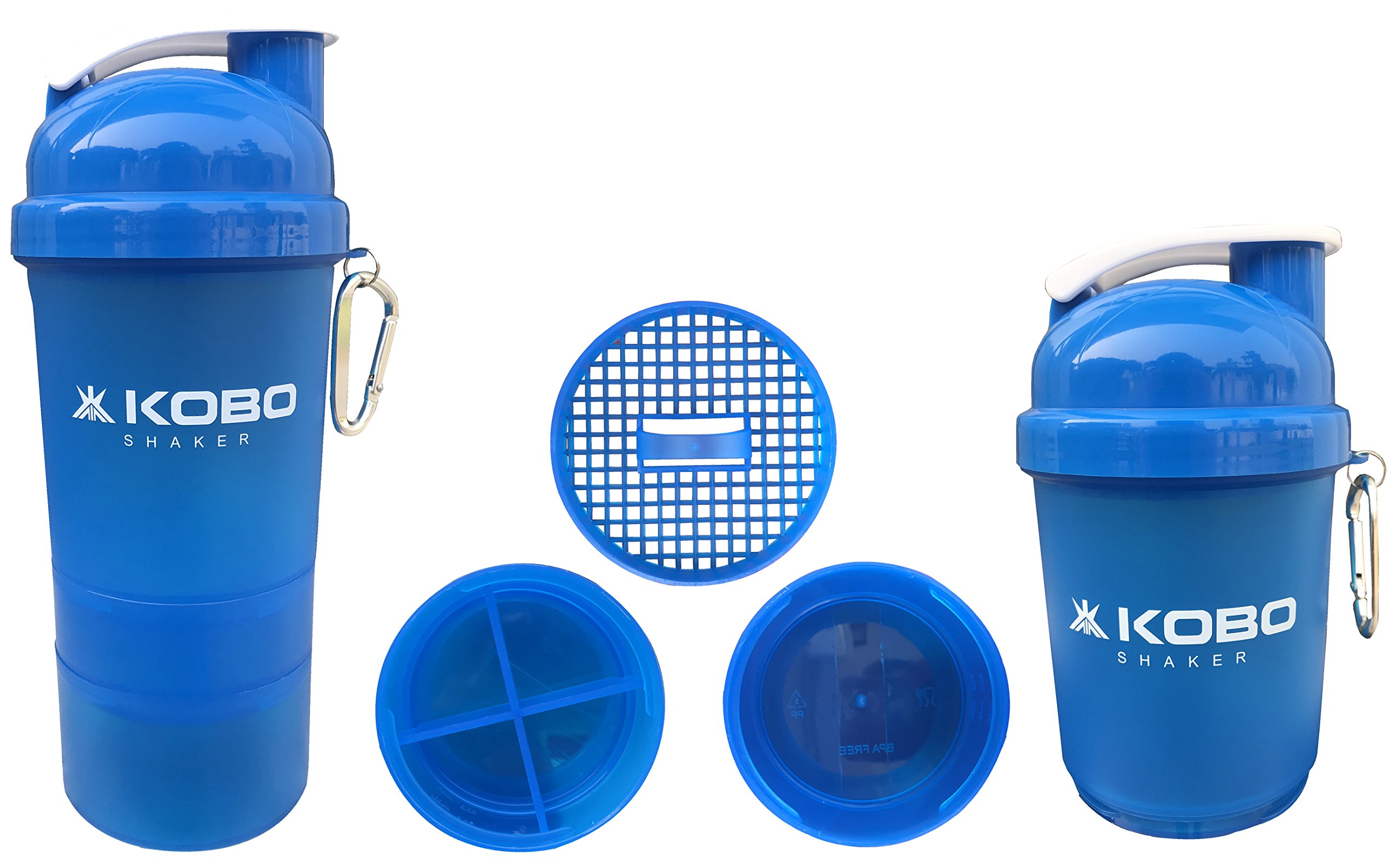 Shaker Sipper Bottle 400 ml with 2 Compartment (Imported)-image-19