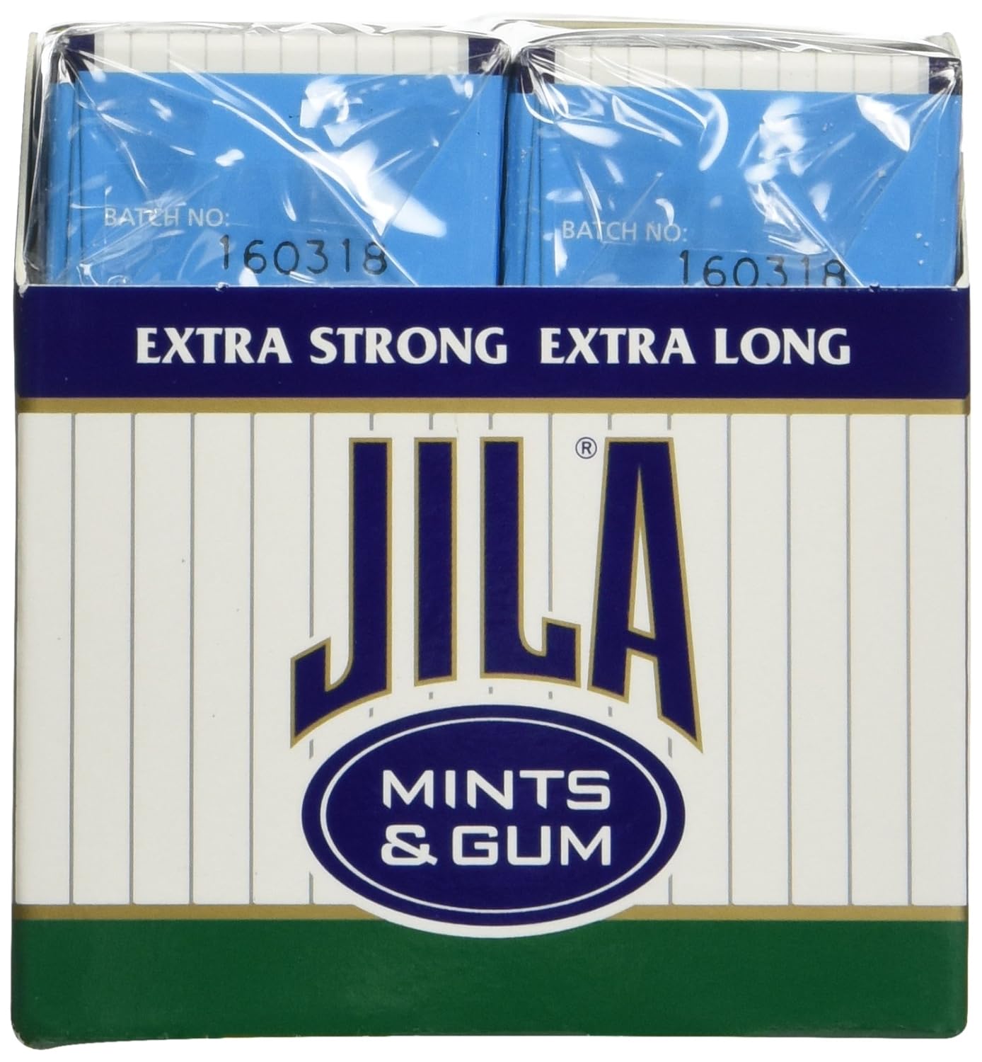 Jila, Sugar Free Peppermint Gum, 12 - .8 Ounce Packs