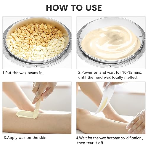 Miniatura 13 de Calentador de cera individual profesional eléctrico calentador de cera para depilación, olla de cera grande, parafina, piel facial, cuerpo, spa