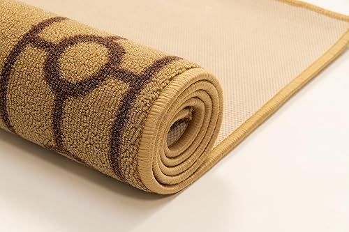 Miniatura 7 de Alfombra de pasillo de tamaño personalizado, diseño de borde de cadena, alfombras extralargas de 36 pulgadas de ancho x tamaño que elijas,