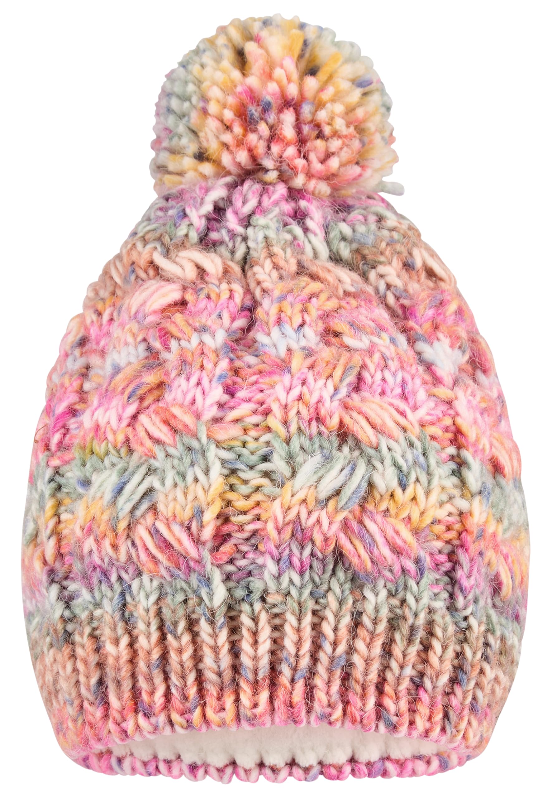 Sterntaler Mädchen Beanie-Mütze Bommelmütze Farbmix