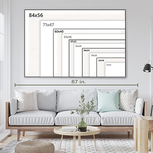 Miniatura 5 de Lienzo decorativo para pared con marco de madera maciza, pinturas pequeñas a extra grandes, decoración de pared para sala de estar, dormitorio,