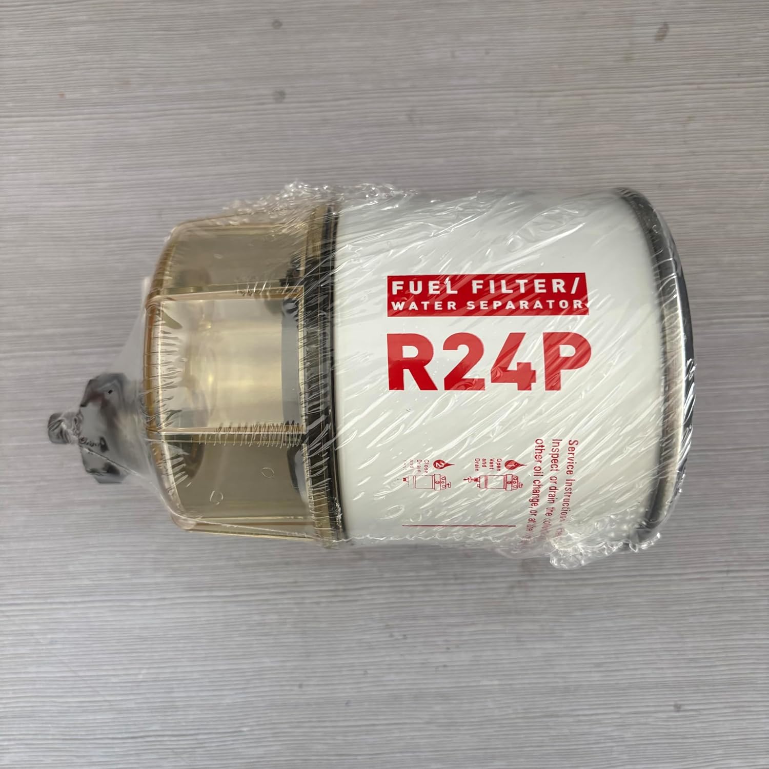 R24P Fuel Filter Marine Water Separator with Clear Bowl Assembly