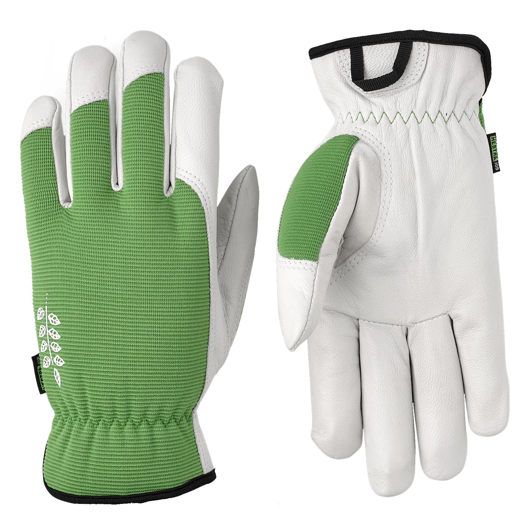 Hestra Job Kobolt Garden Glove, Leather Gardening Gloves for Pruning, Digging, & Outdoor Yard Work for Men & Women