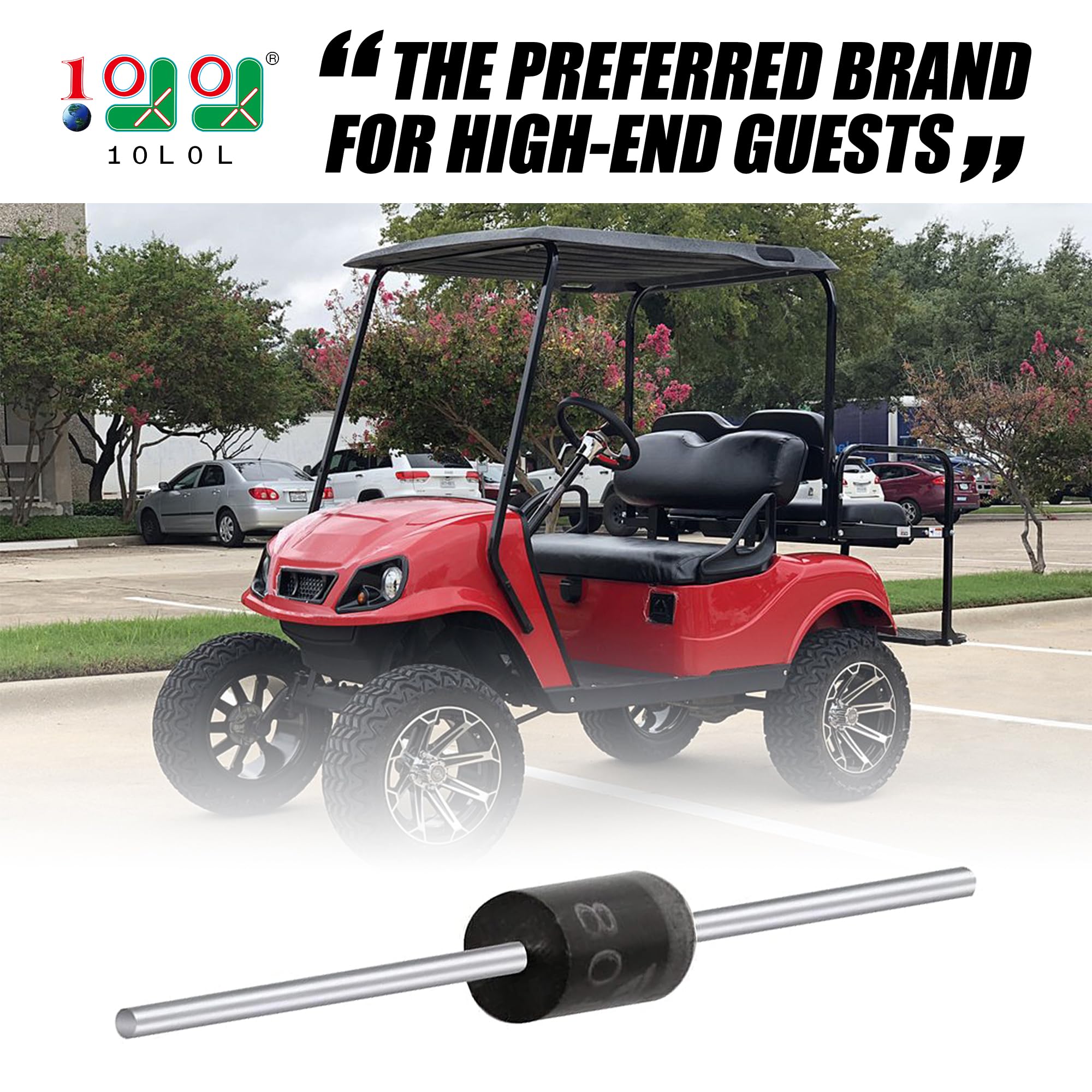 9.99WORLD MALL Solenoid Diode Common for EZGO 1989-Up Golf Cart (Non-DCS Carts)