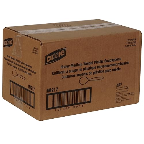 Miniatura 7 de Georgia-Pacific Dixie - Cuchara de plástico de poliestireno de peso medio de 5.75 pulgadas por GP PRO (Georgia-Pacific), color negro, SM517 (caja de