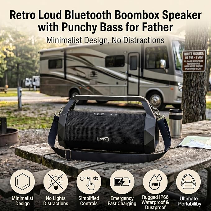 Boombox Portátil Bluetooth Waterproof 120W Exterior miniatura 2