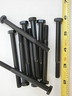 New Pack of Hex Cap Bolts 5/16-18 x 3-1/2 Grade 2 Steel Black Oxide Lot of 10#2921 Multi-Purpose Comprehensive Hardware Fastener Assortment Kit WnyNEH07096