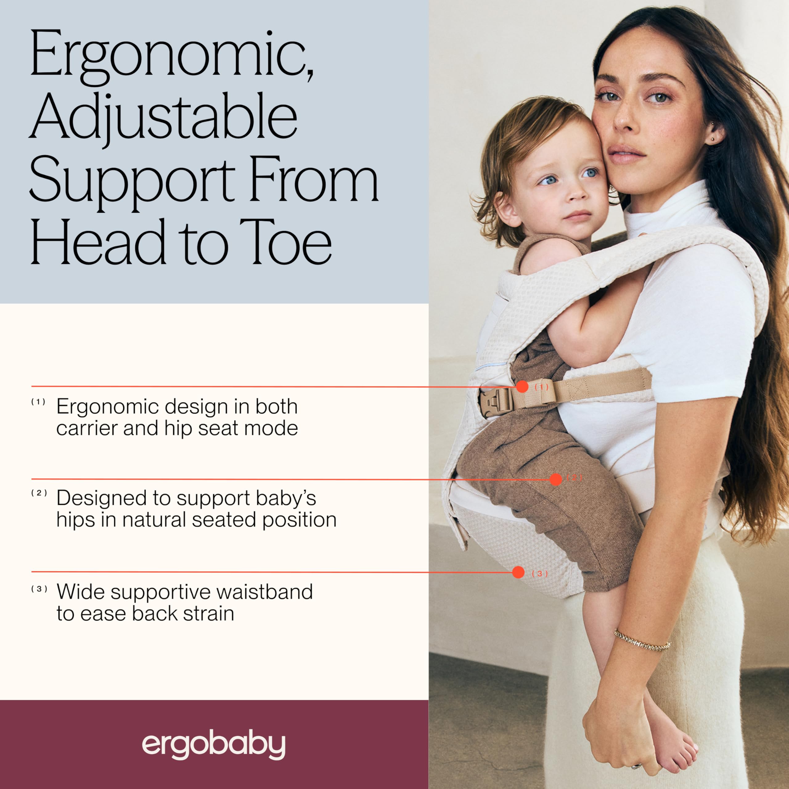 Amazon.com: Ergobaby Alta Hip Seat Baby Carrier for Babies