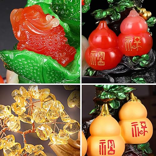 Miniatura 3 de Estatua de Buda Feng Shui, estatua de Hulu Calabash para oficina en casa, regalo decorativo de inauguración de la casa, coleccionable, riqueza,