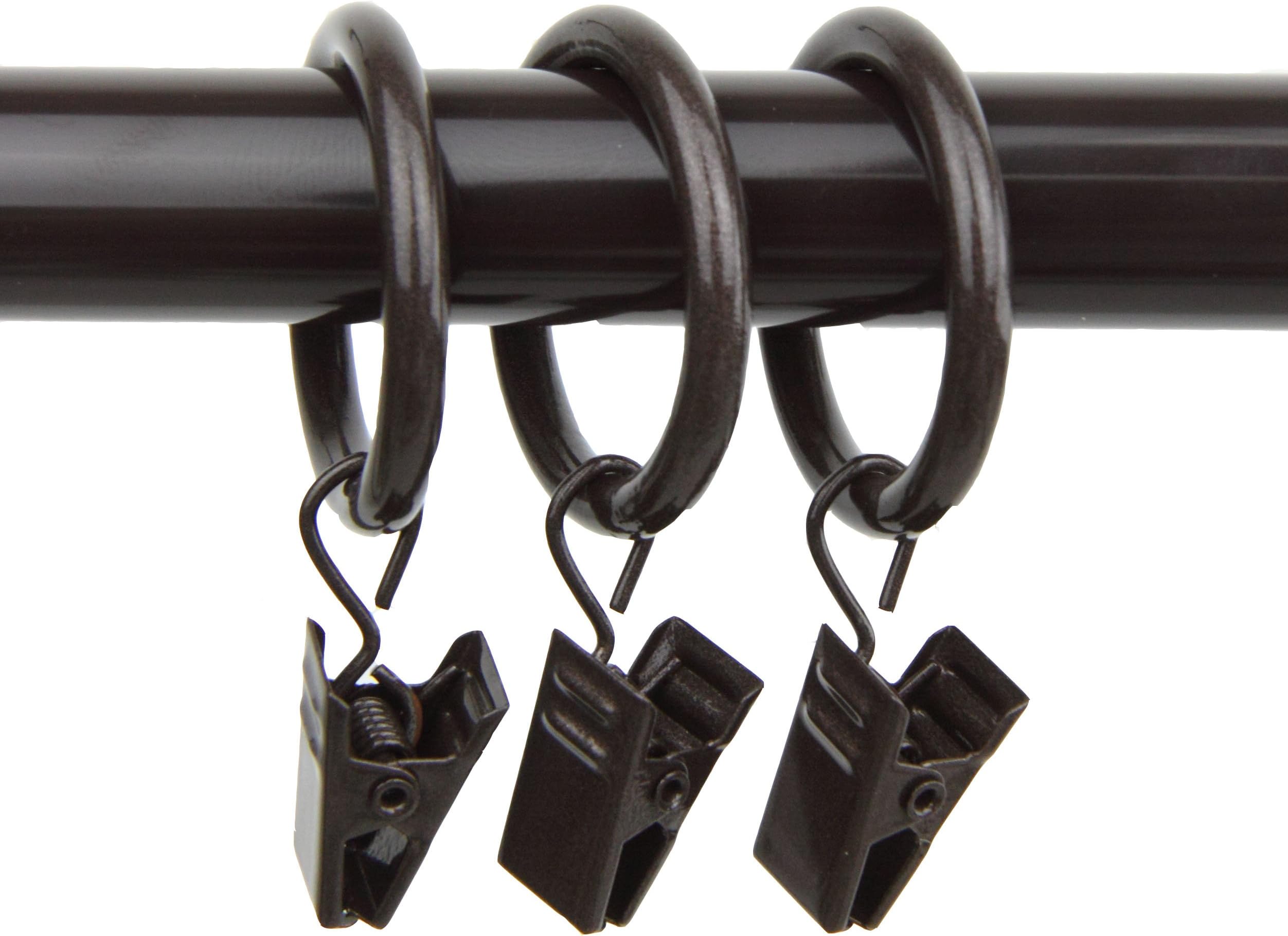 Amazon.com: HOSKO 16 Pack Drapery Curtain Rings Compatible with up to 1