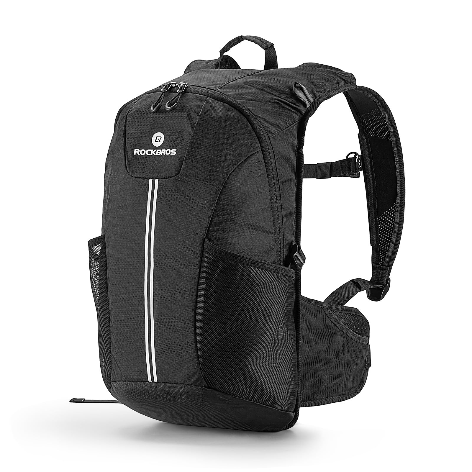 ROCKBROS Wanderrucksack 20L Trekkingrucksack Faltbar, Ultraleicht Reißfest | Outdoor Rucksäcke Mit Rückenbelüftung Herren Damen, für Camping Wandern Reisen Klettern Bergsteigen
