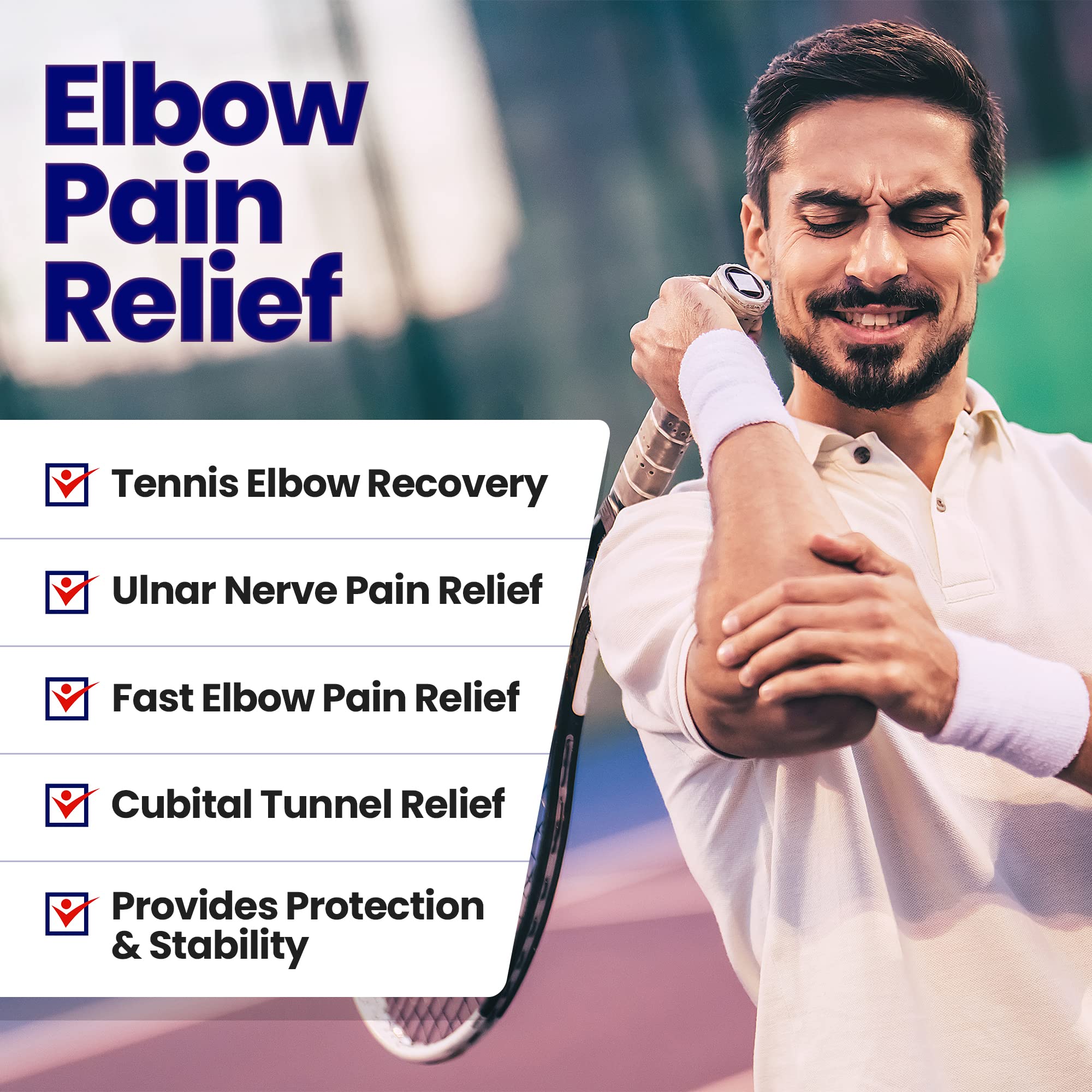 Buy Elbow Splint Tendonitis Elbow Brace Cubital Tunnel Brace for Sleeping Tennis Elbow