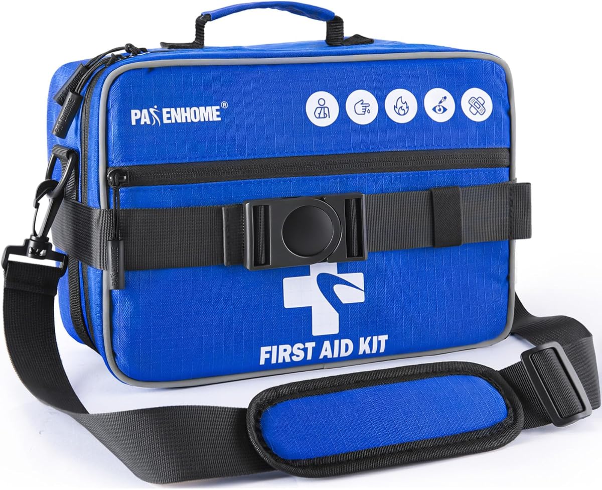 528 PCS Advanced First Aid Kit – Large 6-in-1 Modular Waterproof Well-Organized Emergency Kit for Home, Car, Travel, Camping, Boat & Outdoor