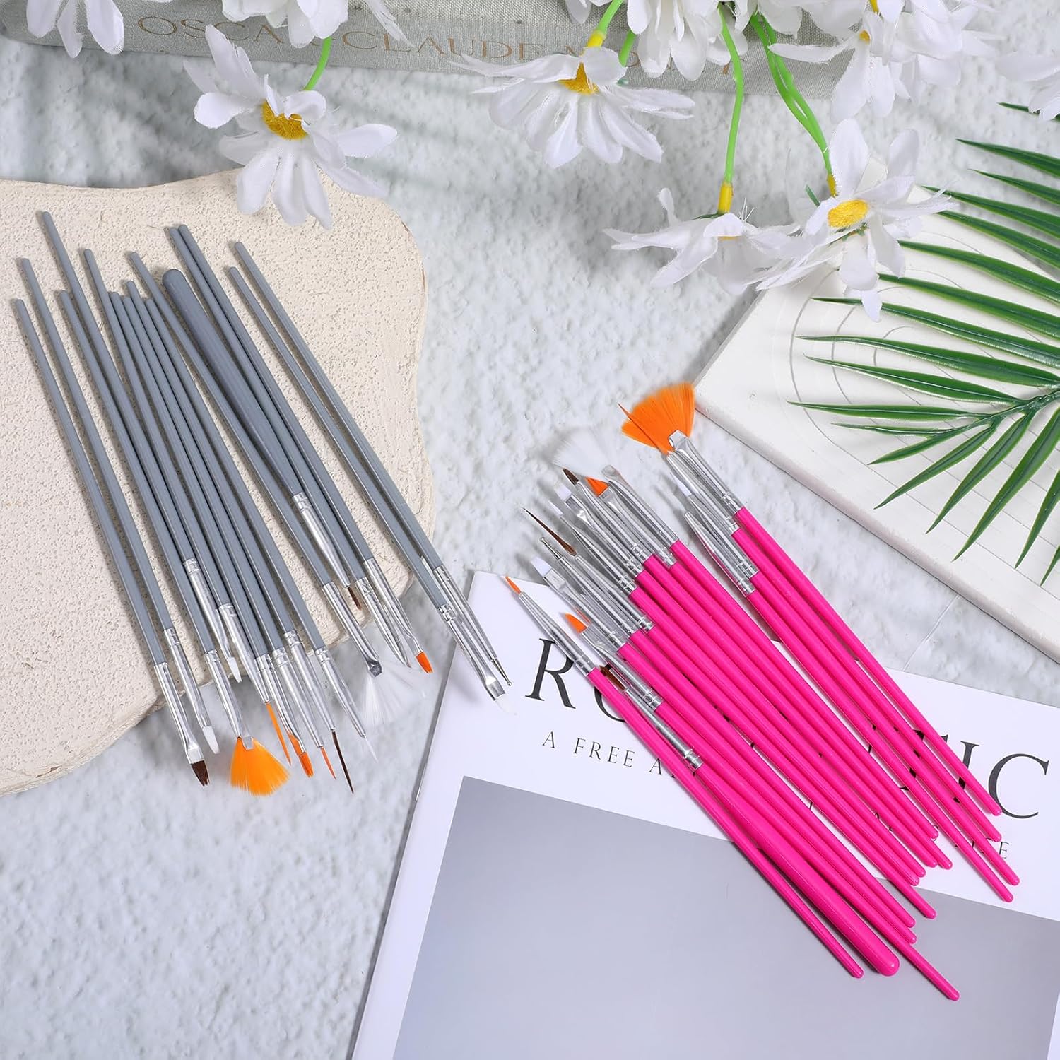30 PCS Food Paint Brush, Food Safe Paint Brushes Cake Decorating Brushes Set for Fondant Cookie Icing, Multi Function Pastry Painting Tool for Baking DIY Craft