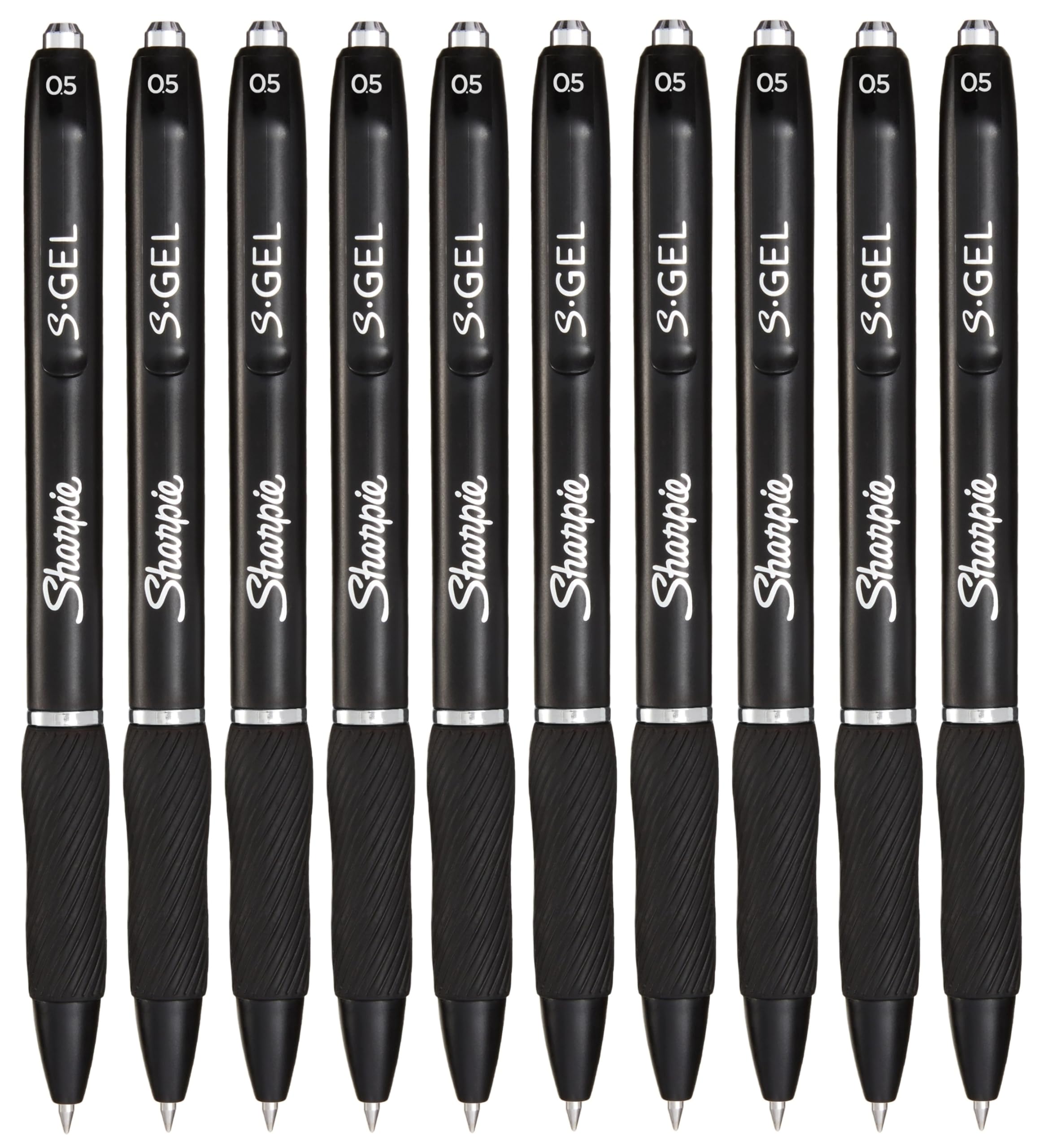 Sharpie S-Gel Pens, Black, 1 count (Pack of 10)