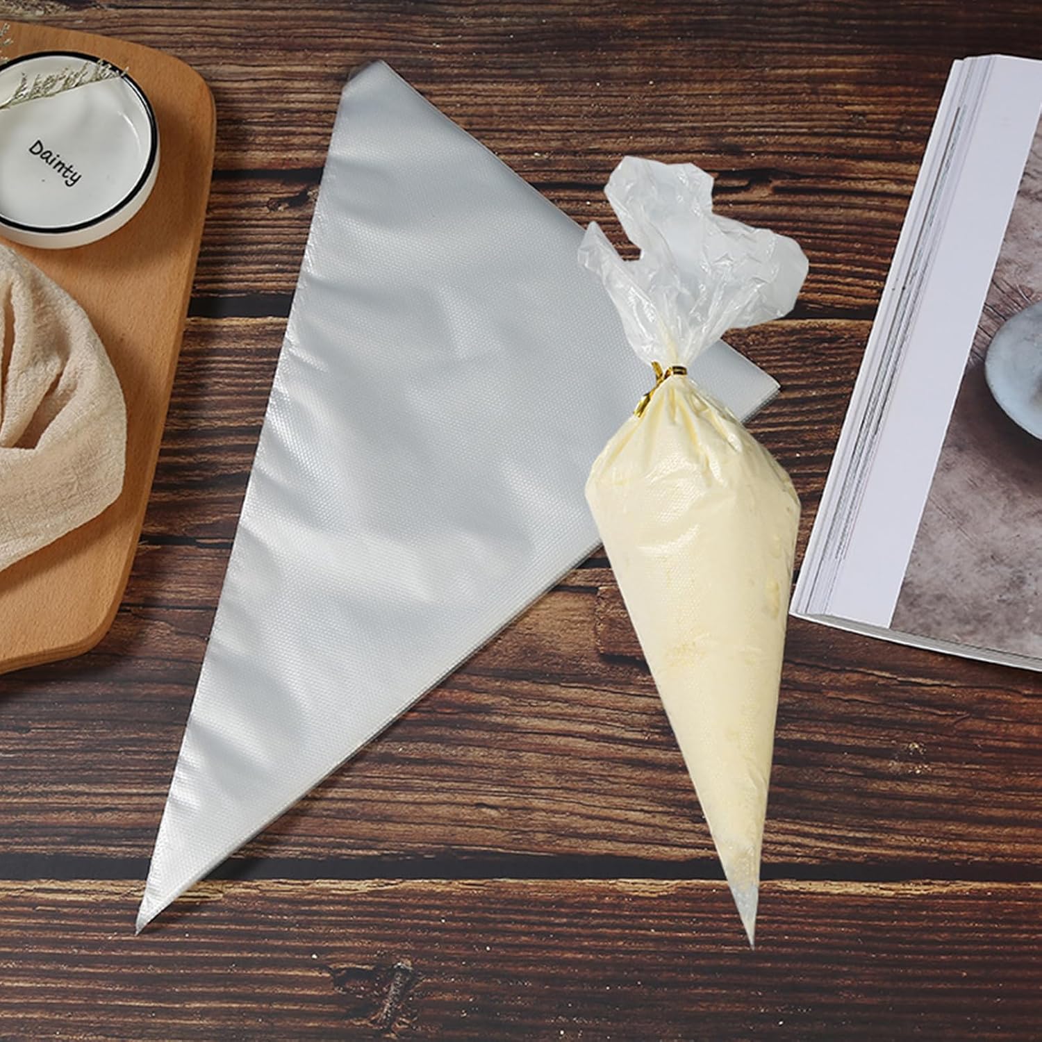 Disposable Small Piping Bags 8 inch 100pcs, Mini Piping Bags
