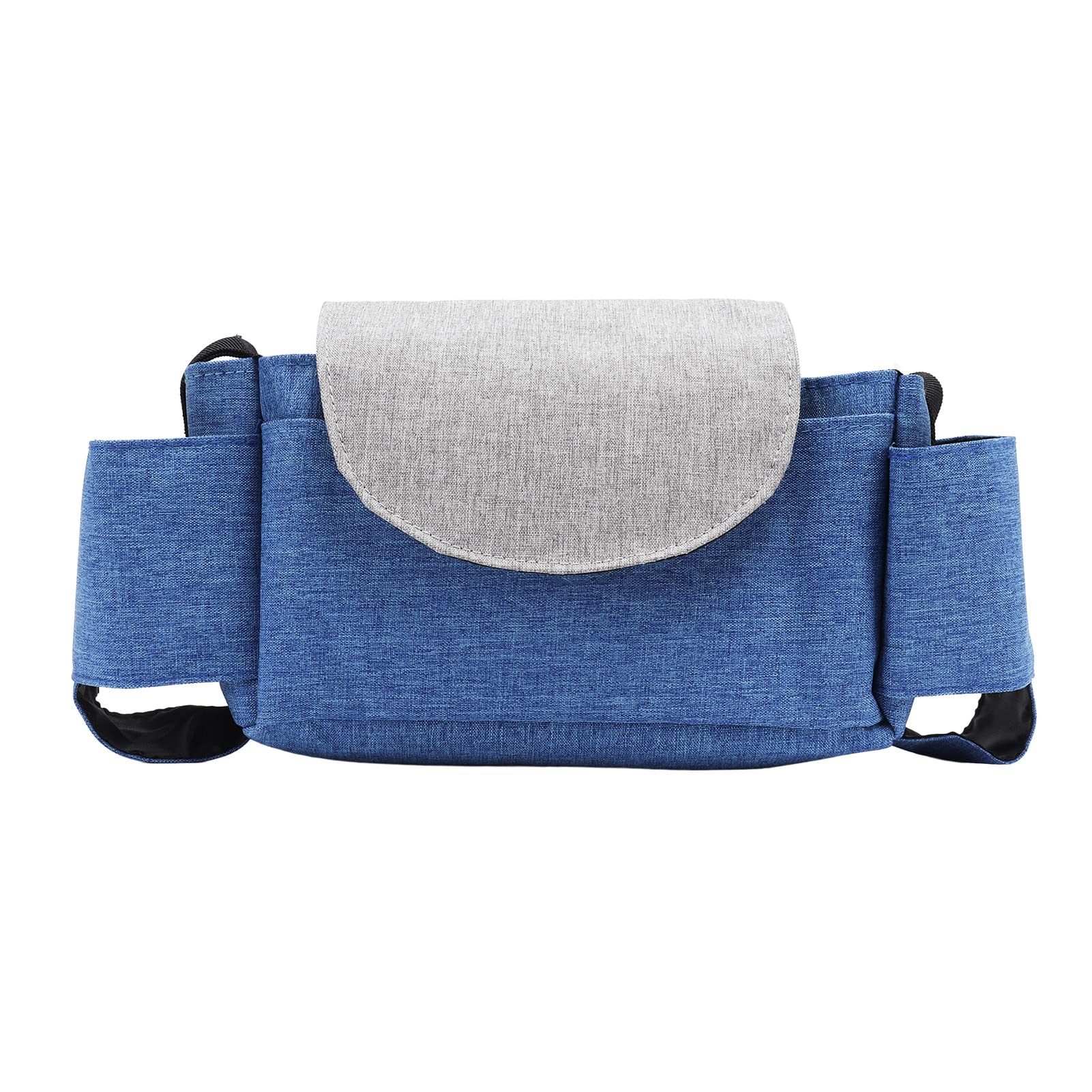 Universal Baby Stroller Bag, Easy to Use Oxford Cloth Scratch Resistance Baby Stroller Bag Multi Pocket for Shopping (Blue Grey)