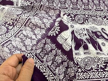 Amazon.com: AMORNPHAN 44” Tribal Elephants Animal Printed