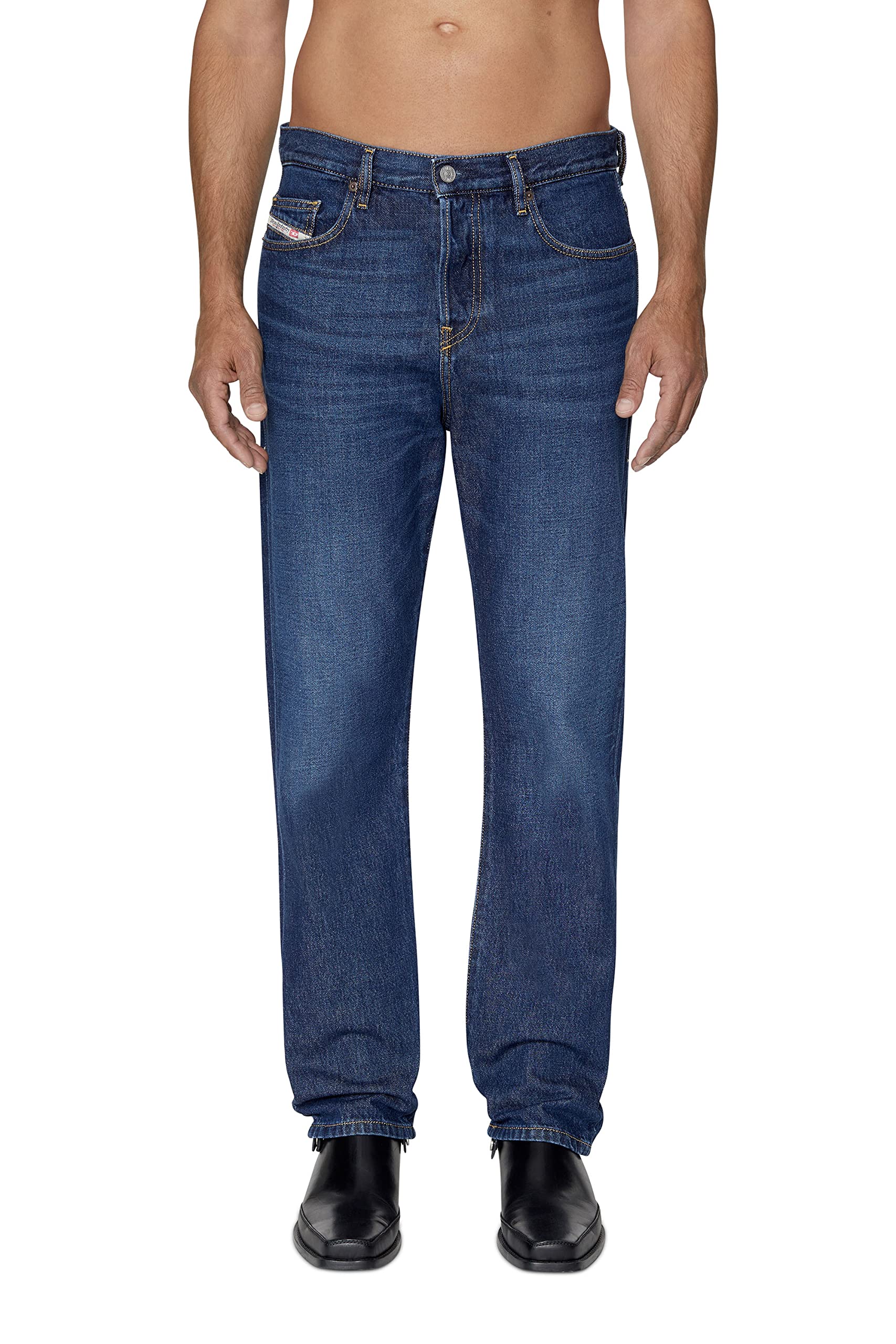 Diesel Men's 01 2020 D Viker Jeans Mid Blue 32W R