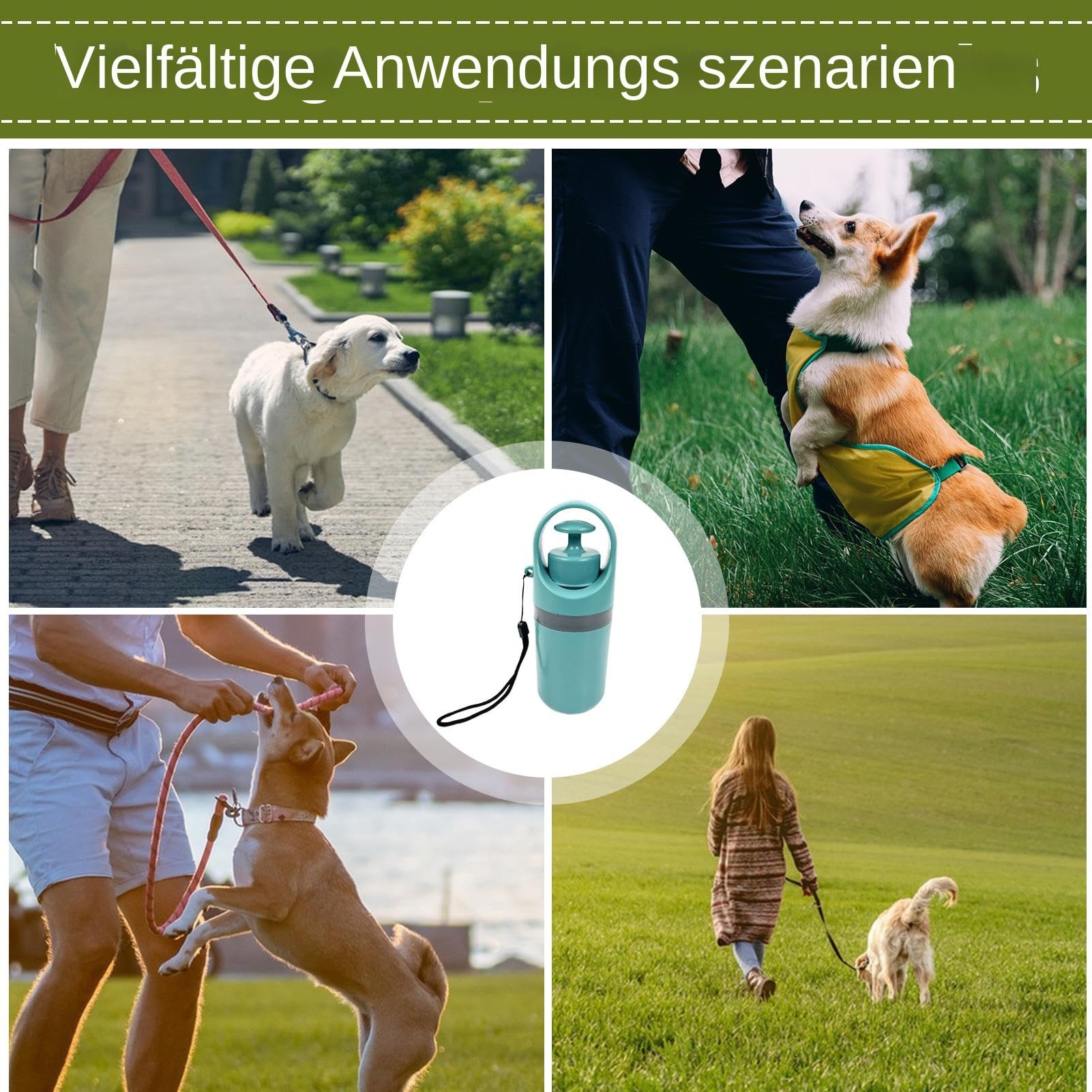 Generisch Portable Poop Scooper with Bags, Hundekotsammler, Tragbare Hundekotschaufel, Einfache Handhabung, Für Hundehalter Tierheimmitarbeiter
