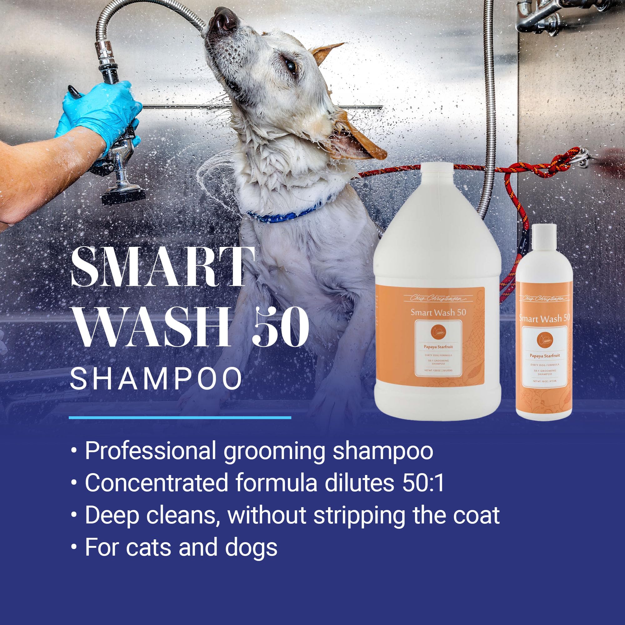 Chris Christensen Smartwash 50 Shampoo Papaya Starfuit 3.8L by
