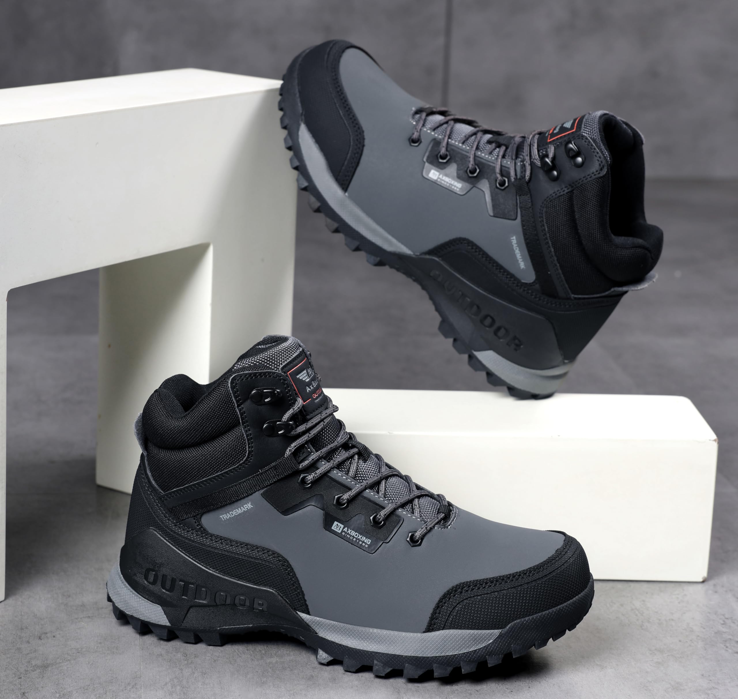 ARRIGO BELLO Winterschuhe Herren Winterstiefel Schneestiefel Warm Gefütterte Stiefelette Arbeitsschuhe Arbeitsstiefel Wandern Arbeiten 41-46