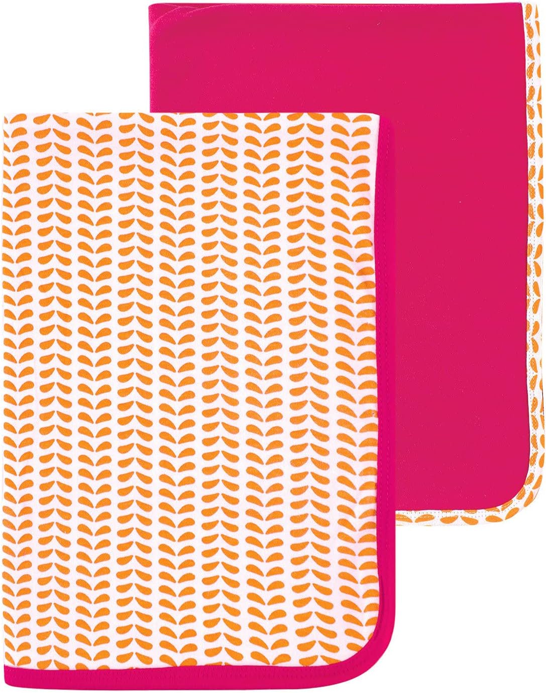 Yoga Sprout Cotton Swaddle Blankets, 2-Pack, Pink Elephant