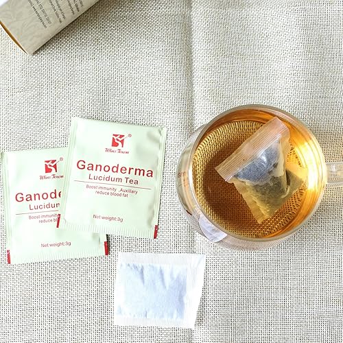 Miniatura 5 de Wins Town Té Ganoderma Lucidum, aumenta la inmunidad y reduce la grasa sanguínea auxiliar, 20 bolsitas de té