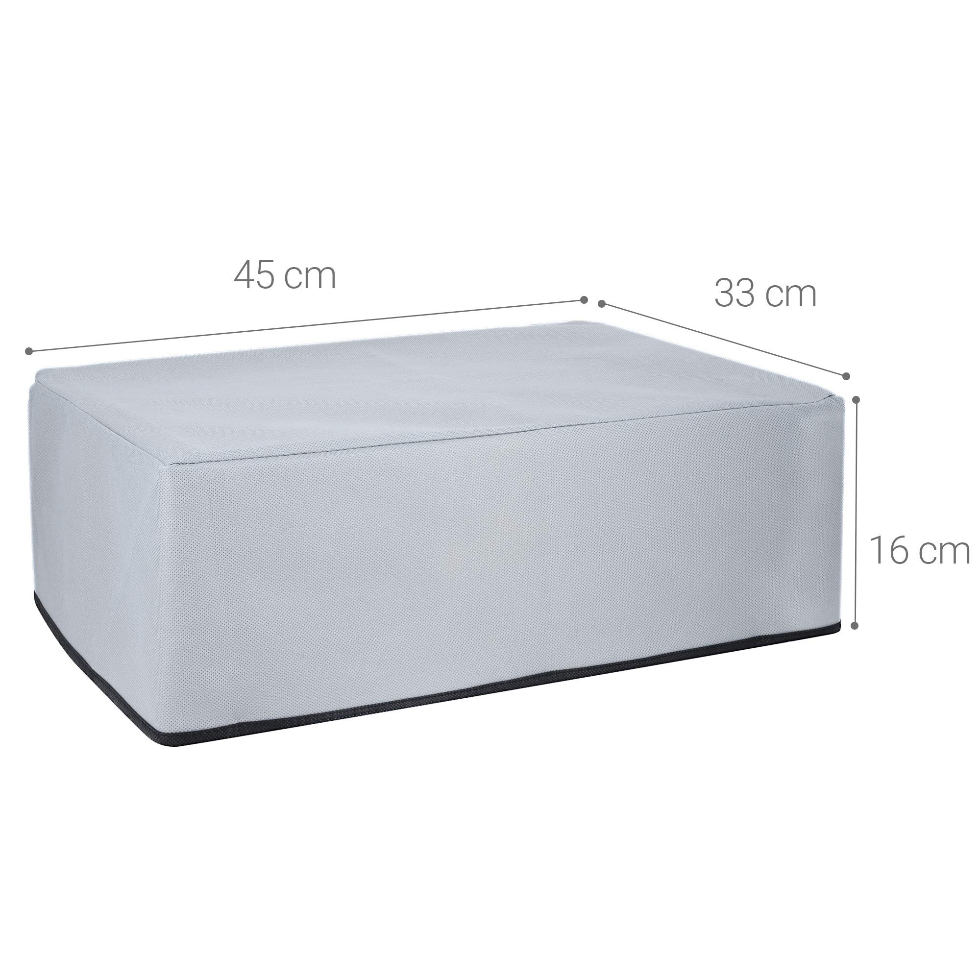 kwmobile Housse compatible avec Canon Pixma TS3151 / 3150 / Pixma TS3750i - Housse de protection pour imprimante - gris clair
